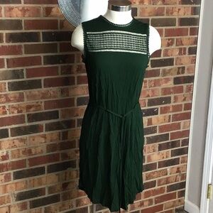 BNWT Dark Green cut out dress by H&M size medium